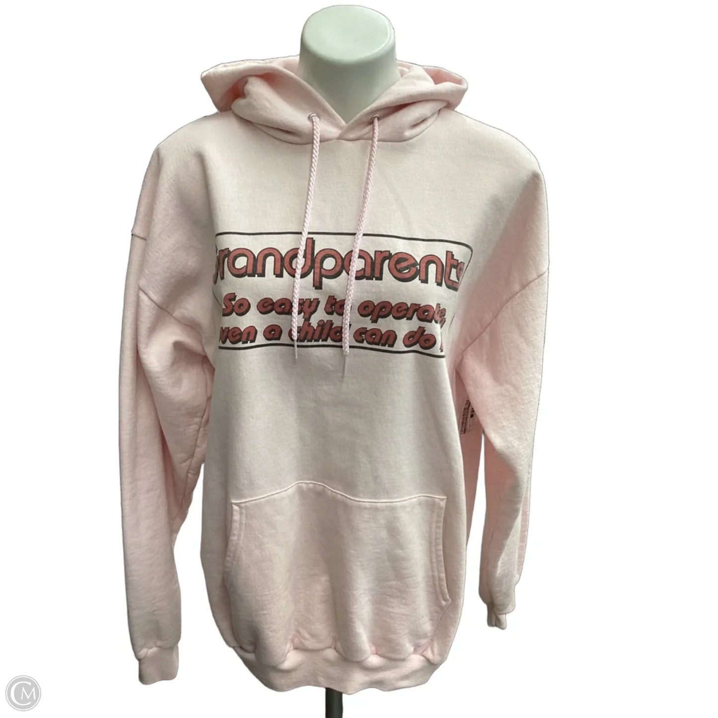 Sweatshirt Hoodie By Clothes Mentor In Pink, Size: Xl