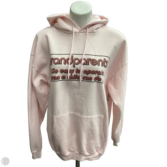 Sweatshirt Hoodie By Clothes Mentor In Pink, Size: Xl