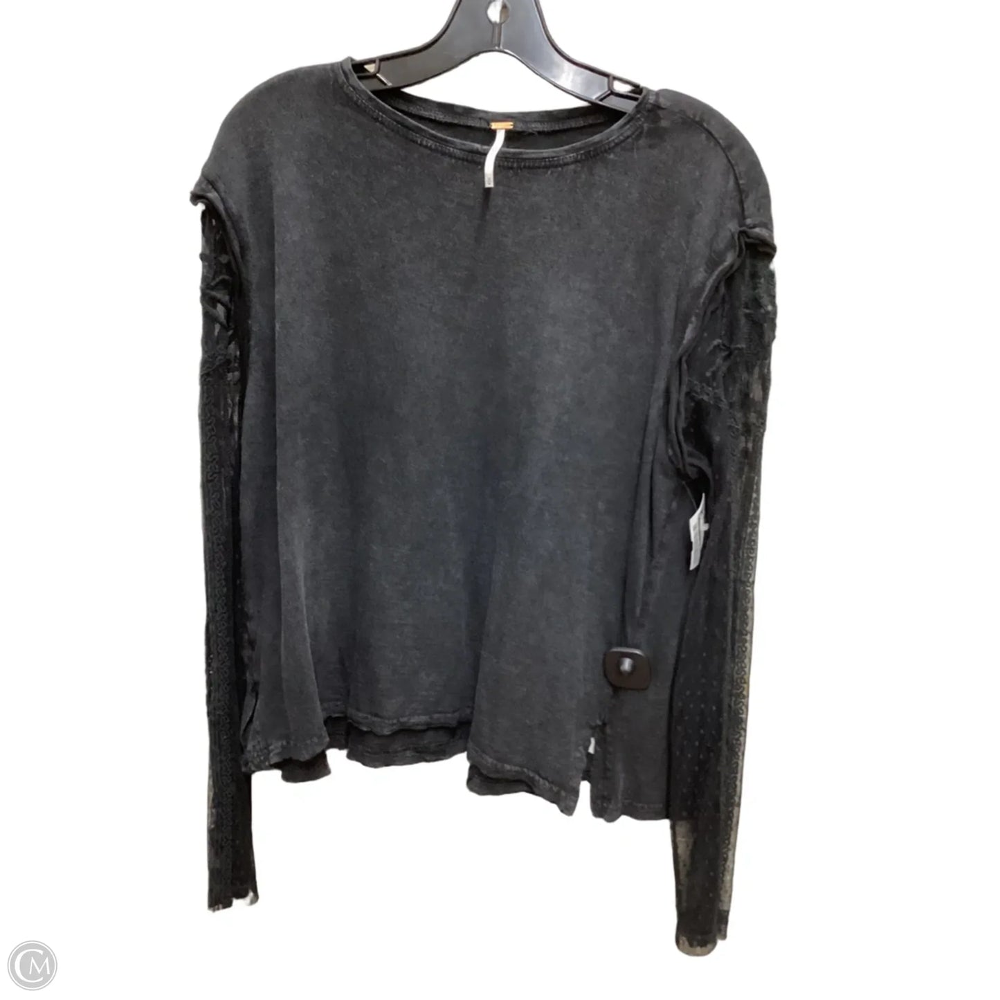 Top Long Sleeve By Free People In Black, Size: M