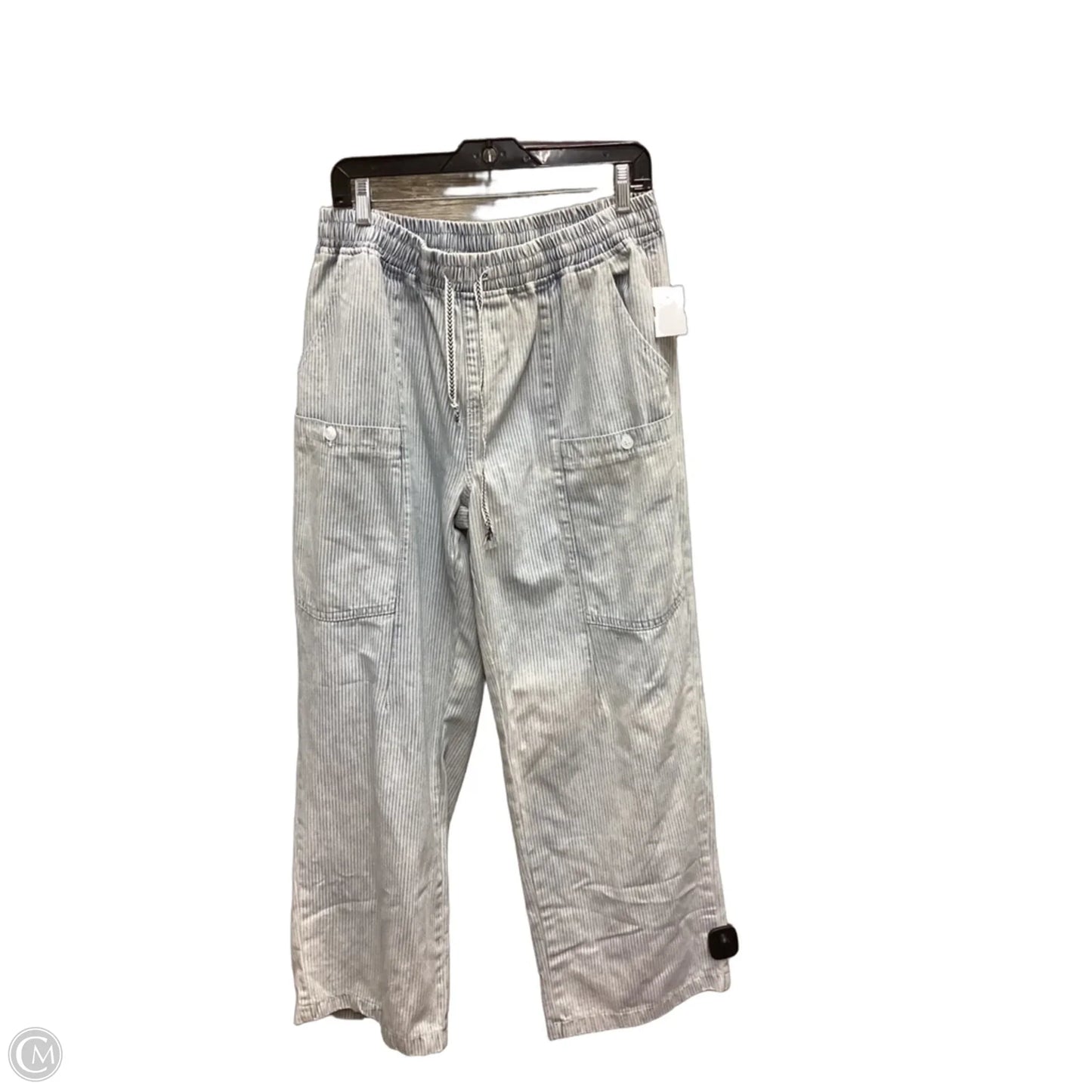 Jeans Wide Leg By Clothes Mentor In Striped Pattern, Size: 10