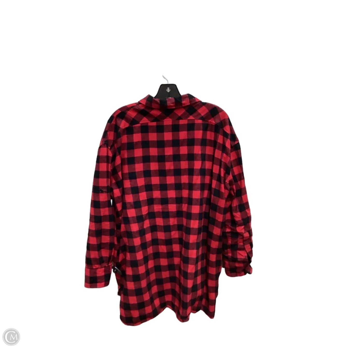 Top Long Sleeve By Clothes Mentor In Plaid Pattern, Size: S