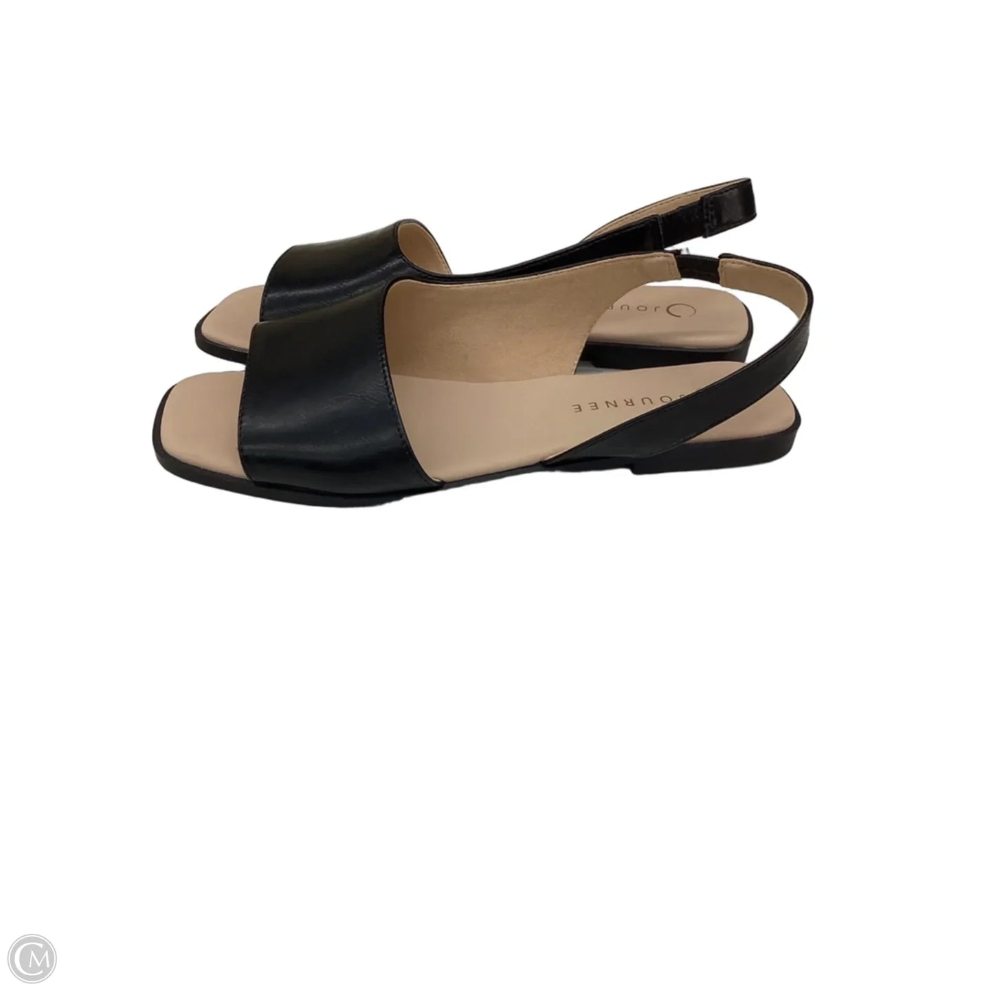 Sandals Flats By Journee In Black, Size: 8.5