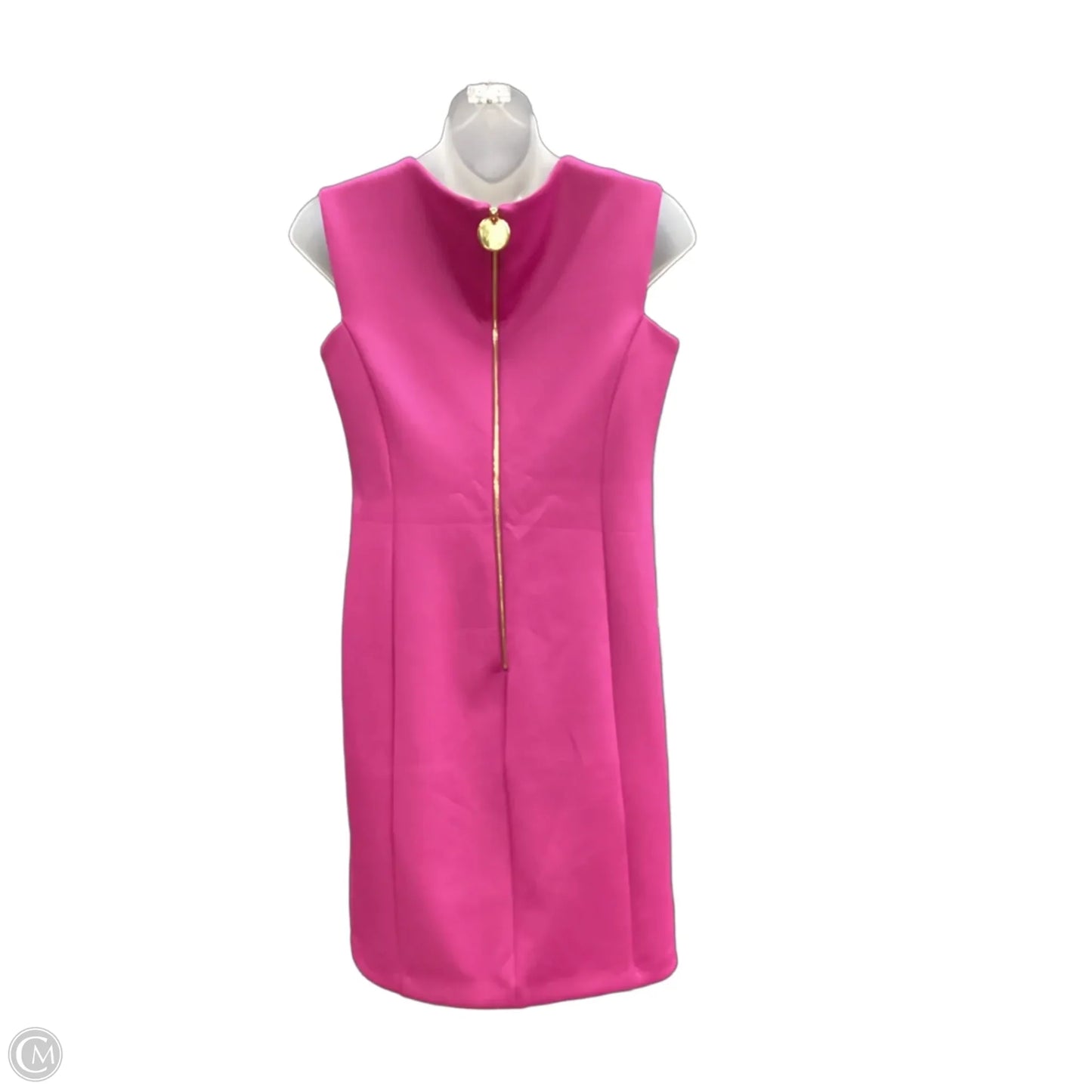 Dress Casual Midi By Calvin Klein In Pink, Size: M