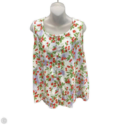 Top Sleeveless By Cato In Multi-colored, Size: 2x