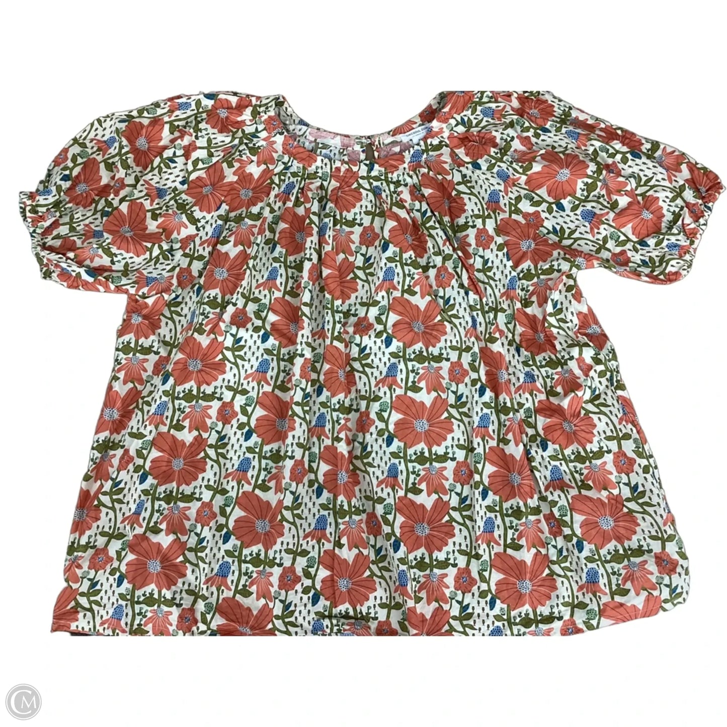 Top Short Sleeve By Chicsoul In Orange, Size: 2x