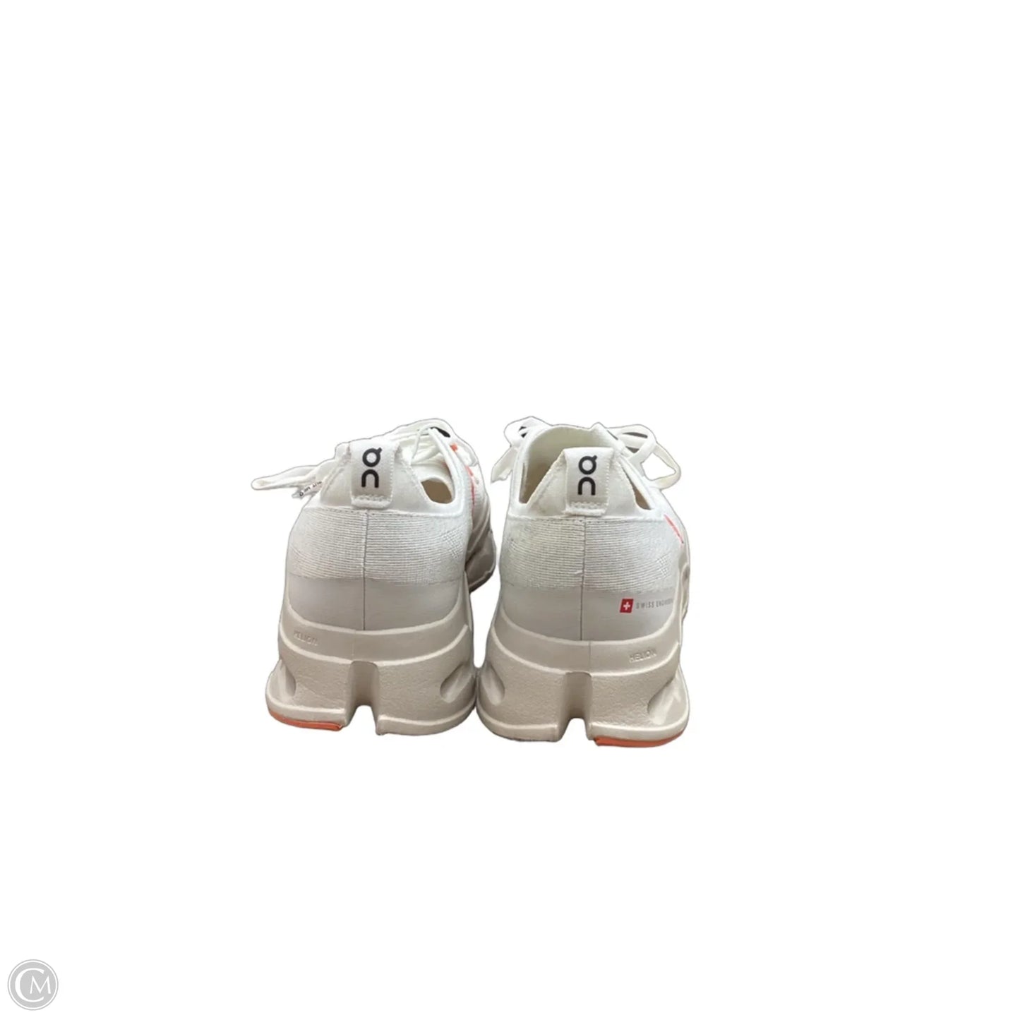 Shoes Athletic By On Cloud In Cream & Orange, Size: 11