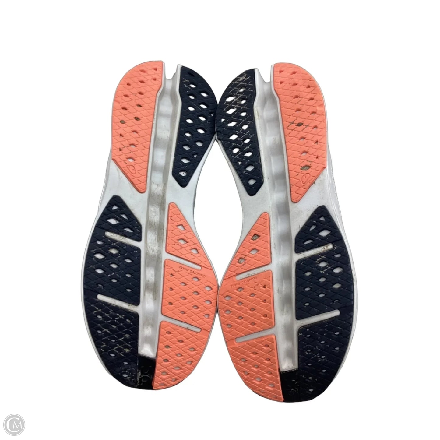 Shoes Athletic By On Cloud In Cream & Orange, Size: 11