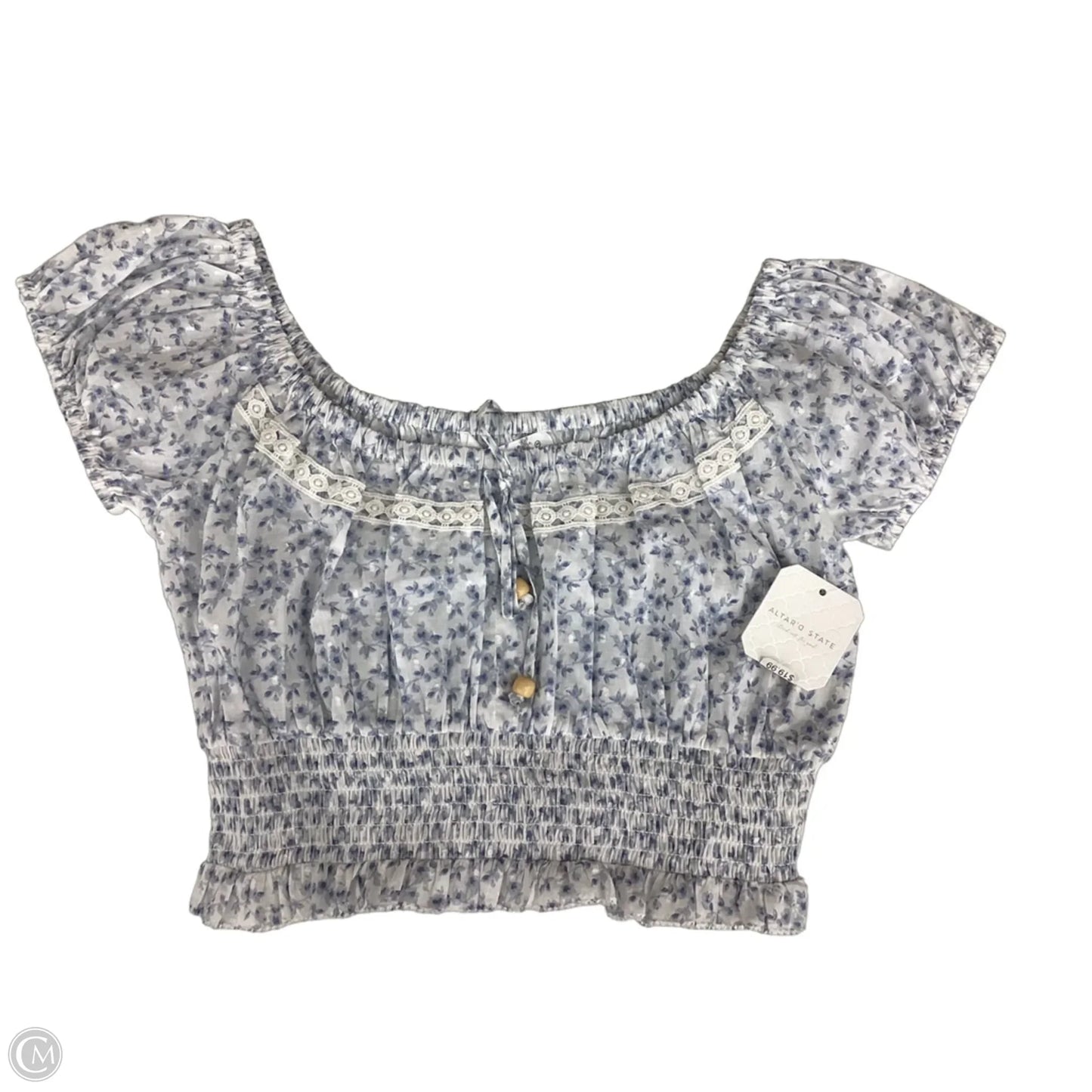 Top Short Sleeve By Altard State In Blue, Size: M