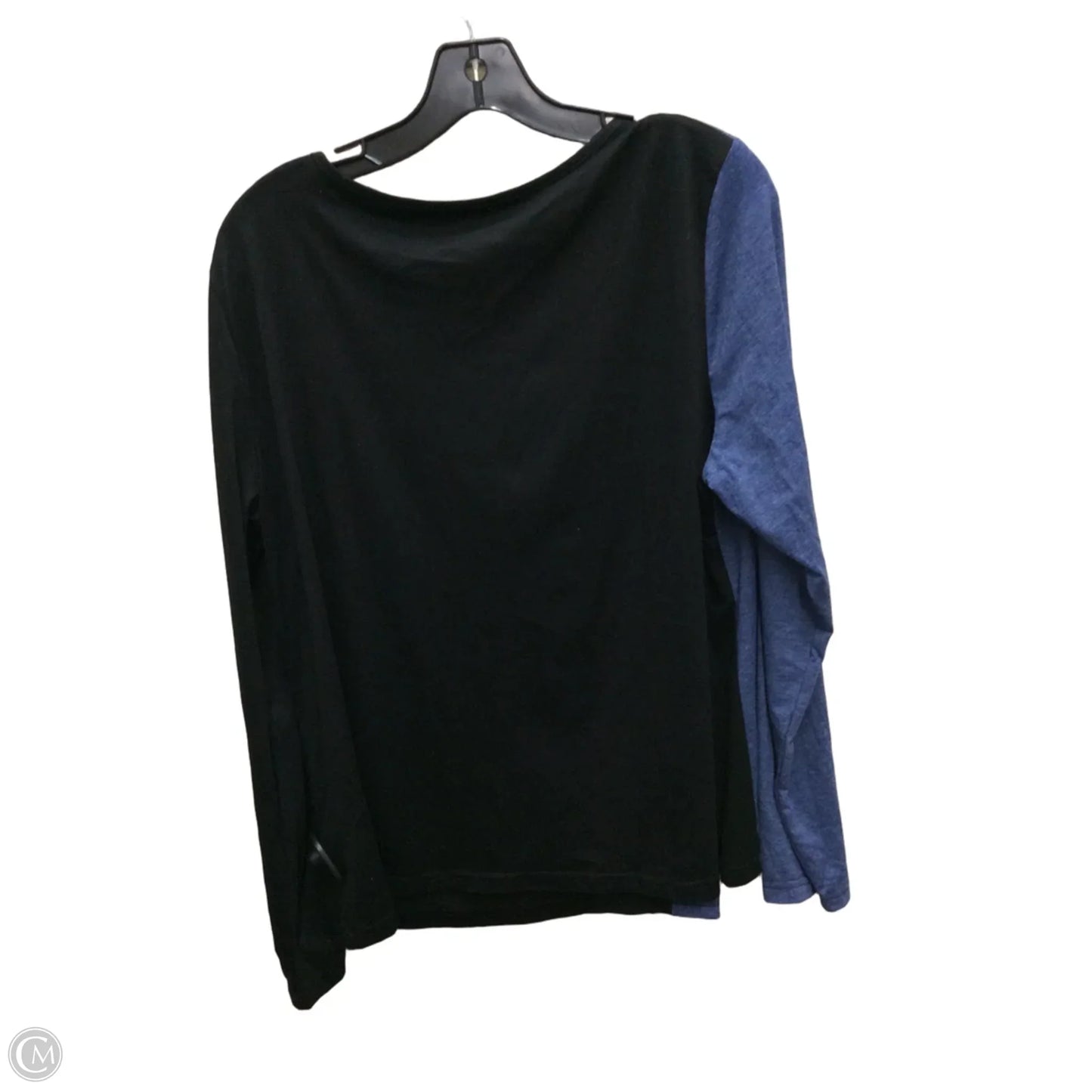 Top Long Sleeve By Cupshe In Black & Blue, Size: Xl