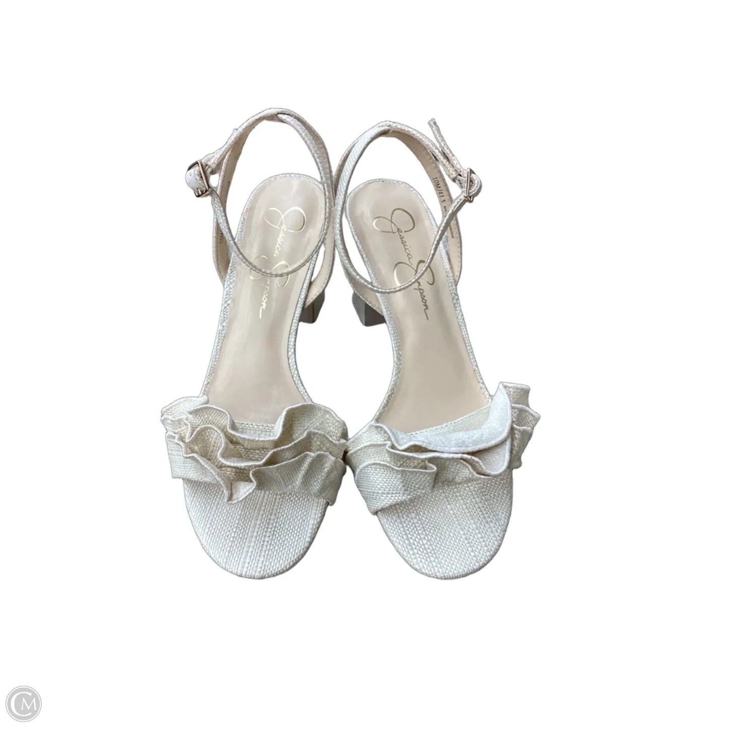 Shoes Heels Block By Jessica Simpson In Ivory, Size: 10