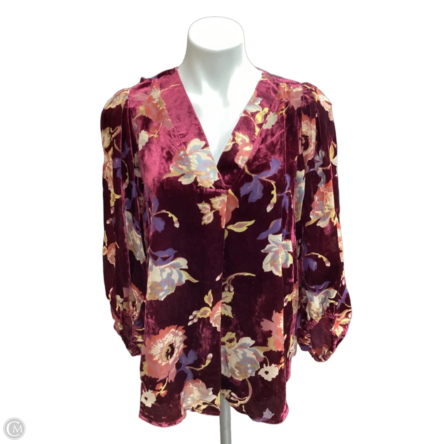 Top Long Sleeve By Jodifl In Floral Print, Size: S