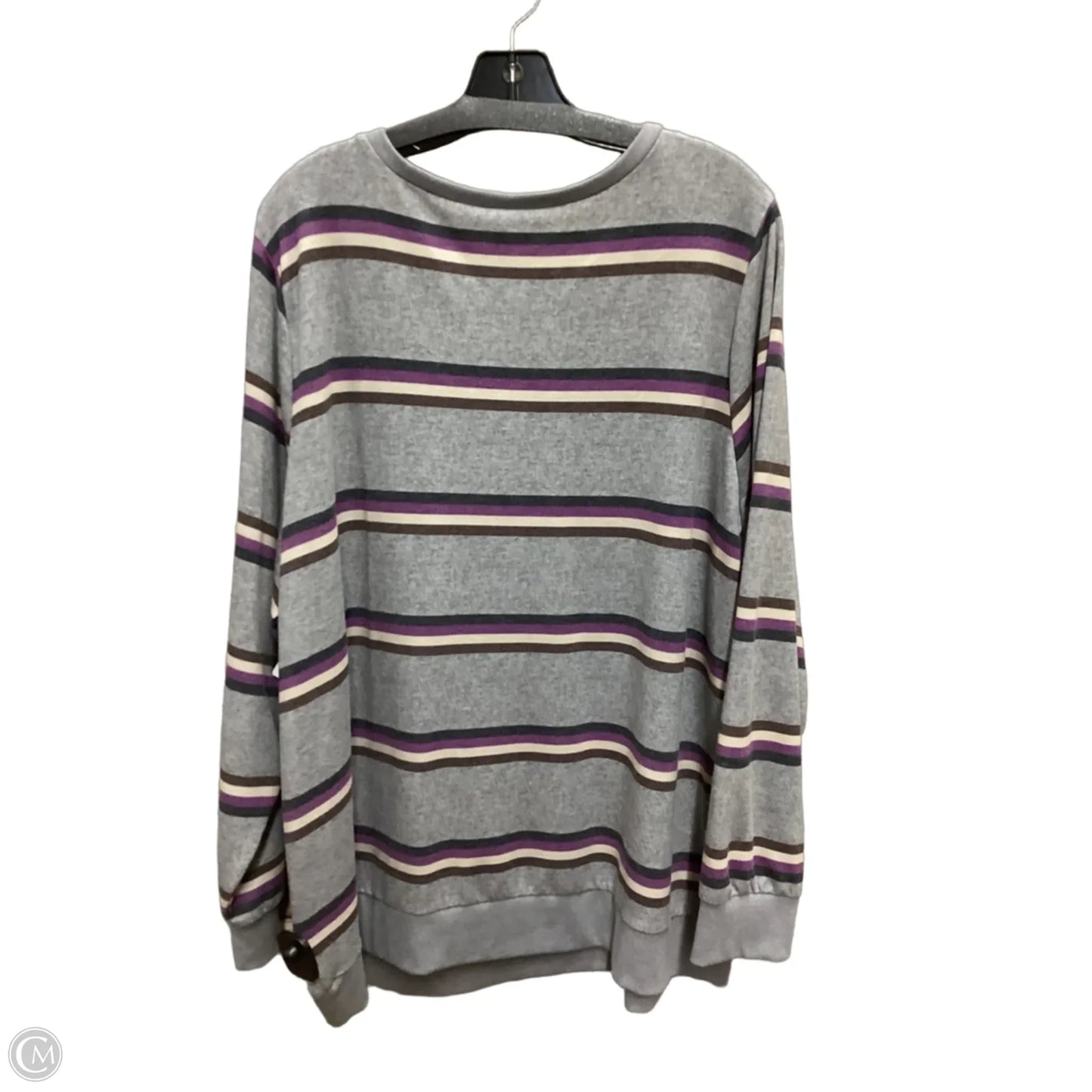 Top Long Sleeve By Torrid In Striped Pattern, Size: 3x