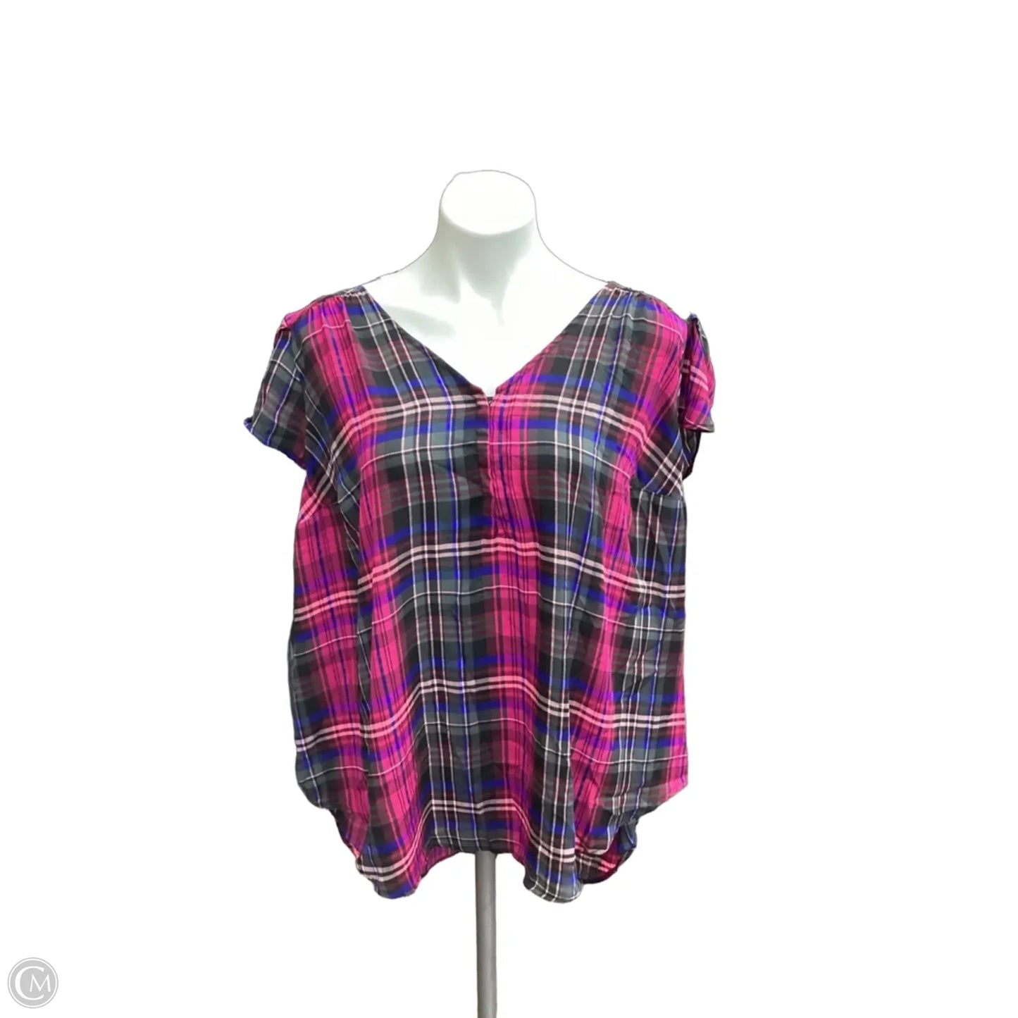 Top Sleeveless By Torrid In Plaid Pattern, Size: 3x