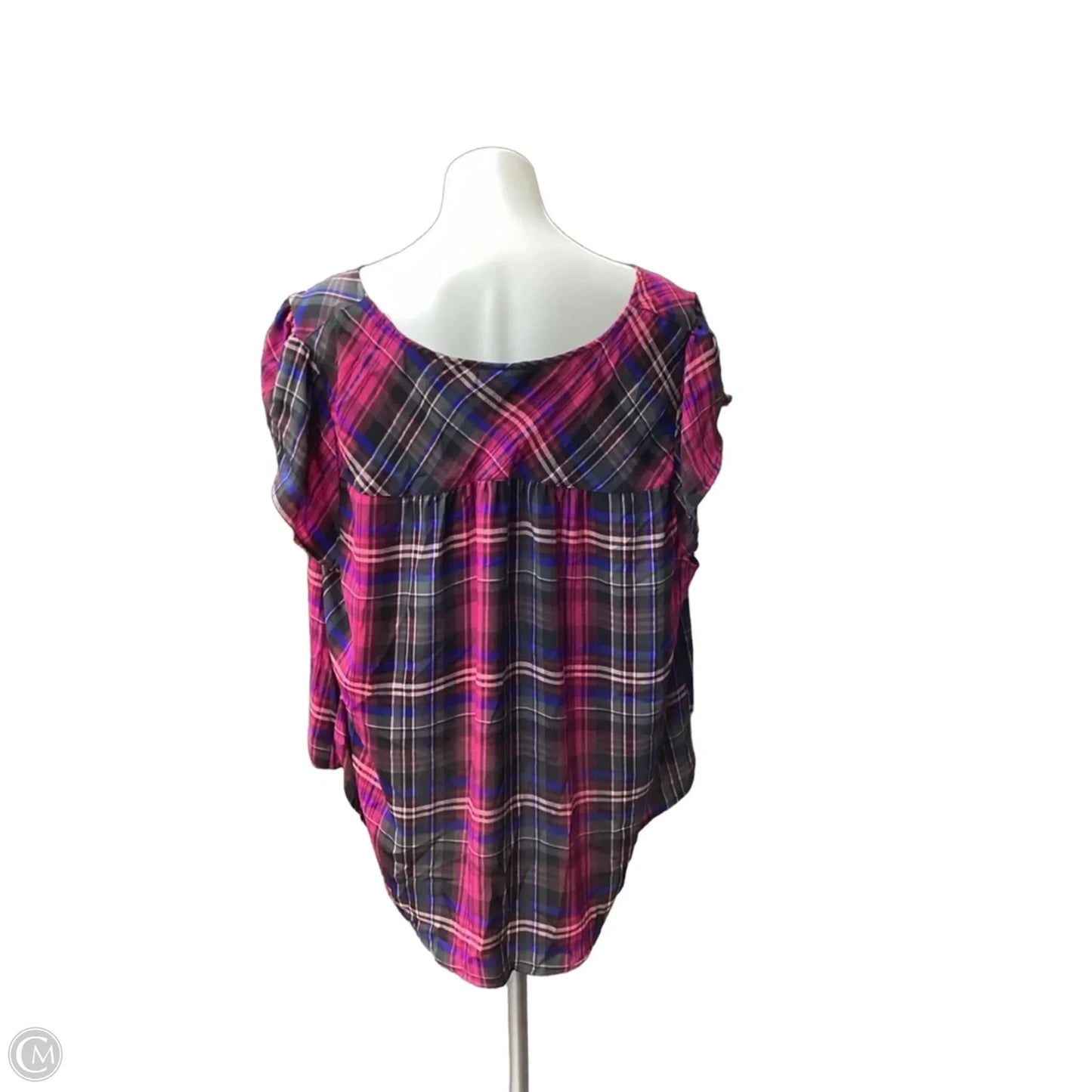 Top Sleeveless By Torrid In Plaid Pattern, Size: 3x
