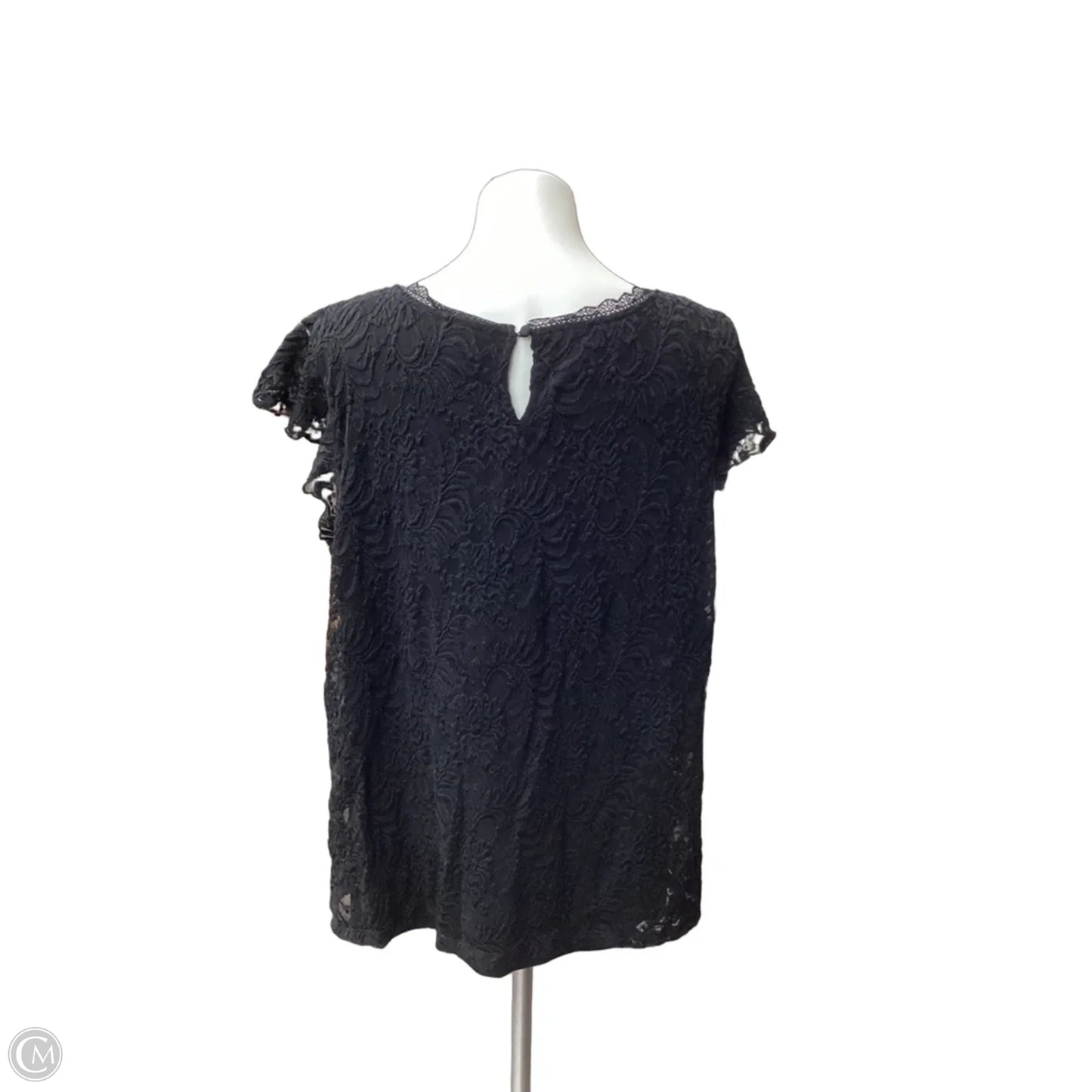 Top Short Sleeve By Torrid In Black, Size: 3x