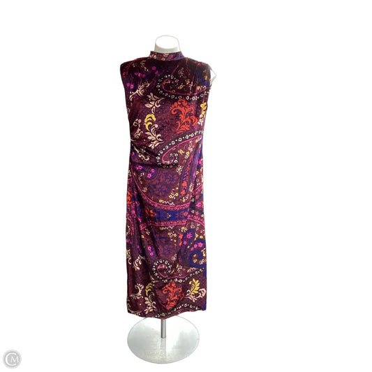 Dress Casual Midi By Ann Taylor In Multi-colored, Size: M