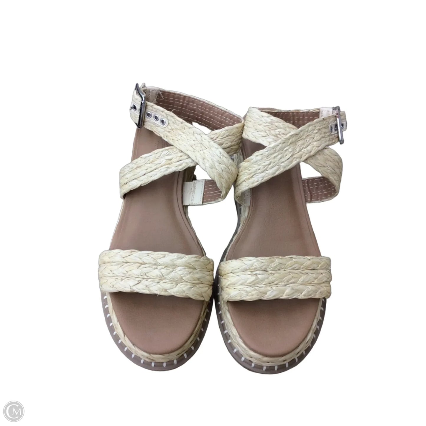 Sandals Heels Platform By Universal Thread In Tan, Size: 7