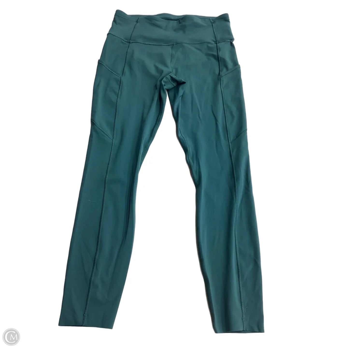 Athletic Leggings By Lululemon In Green, Size: M