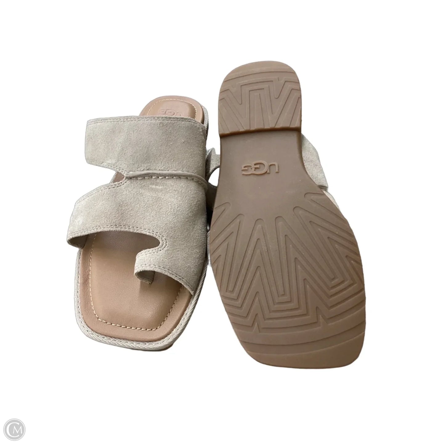 Sandals Designer By Ugg In Tan, Size: 10