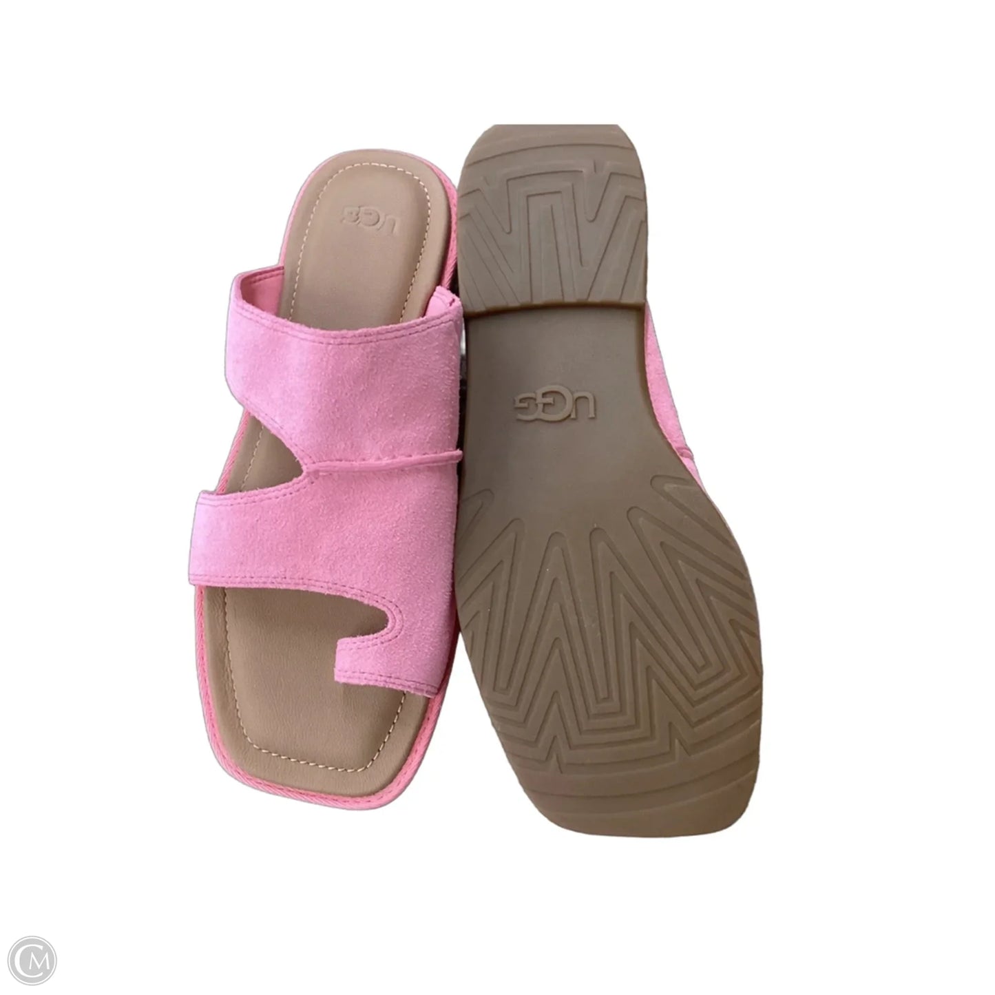 Sandals Designer By Ugg In Pink, Size: 10