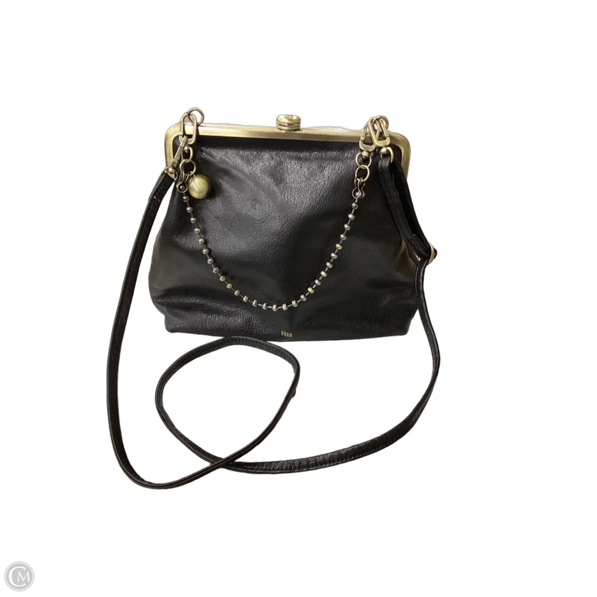 Handbag Leather By Hobo Intl, Size: Medium