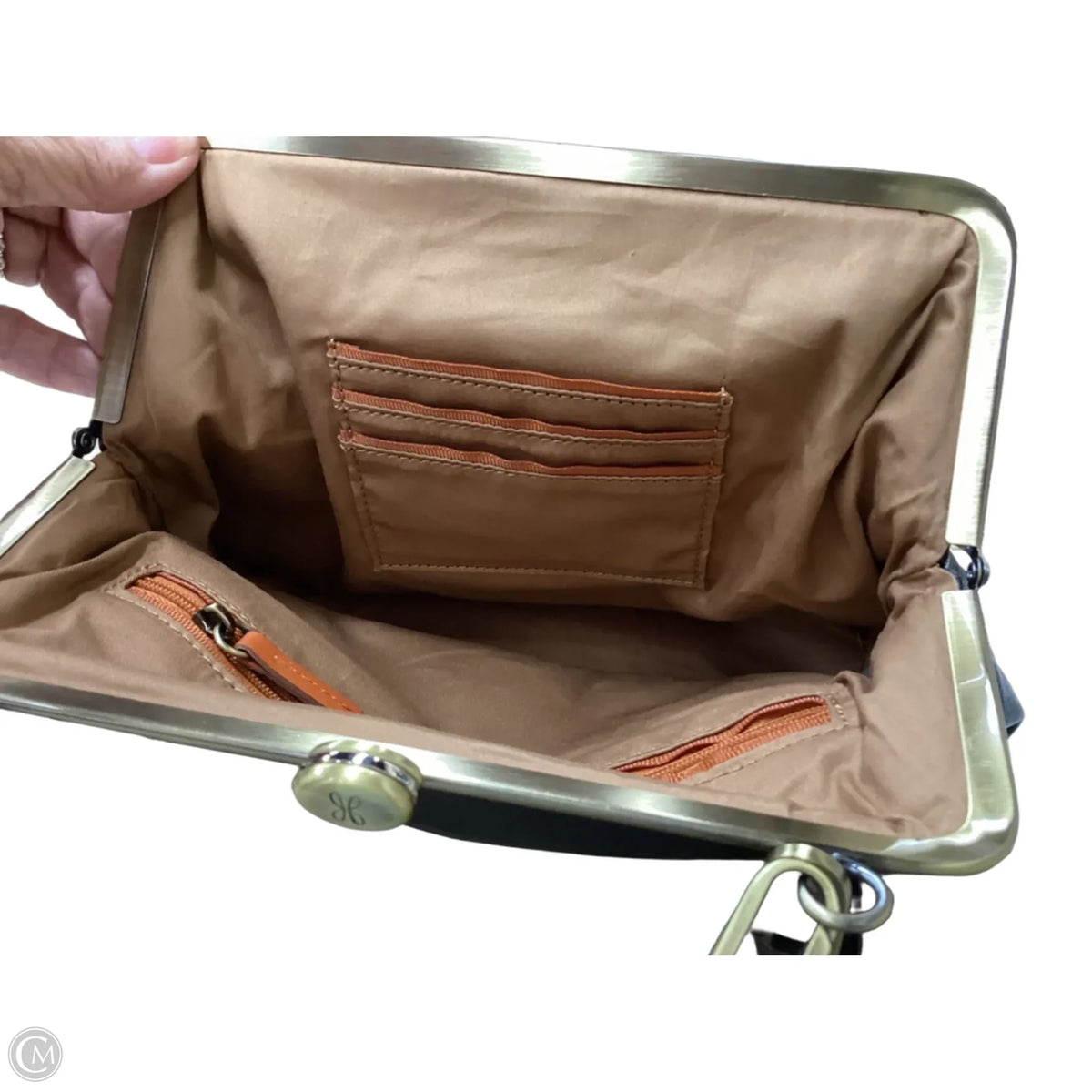 Handbag Leather By Hobo Intl, Size: Medium