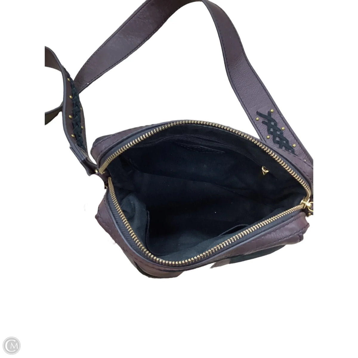 Crossbody Leather By Fossil, Size: Small