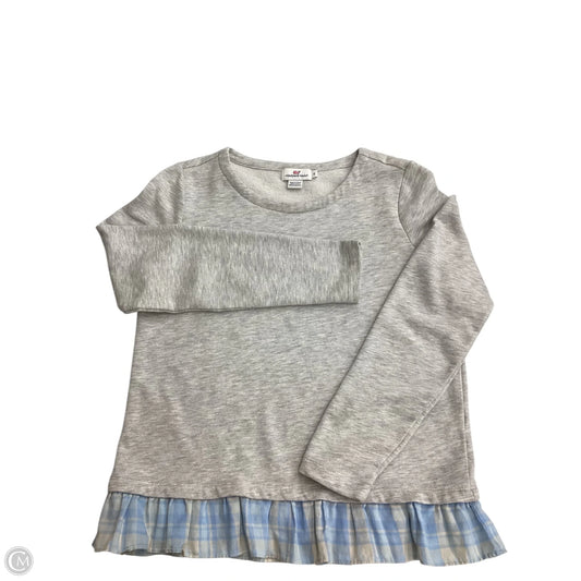 Sweatshirt Crewneck By Vineyard Vines In Blue & Grey, Size: S