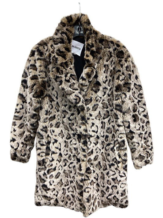 Coat Faux Fur & Sherpa By Bb Dakota In Animal Print, Size: S