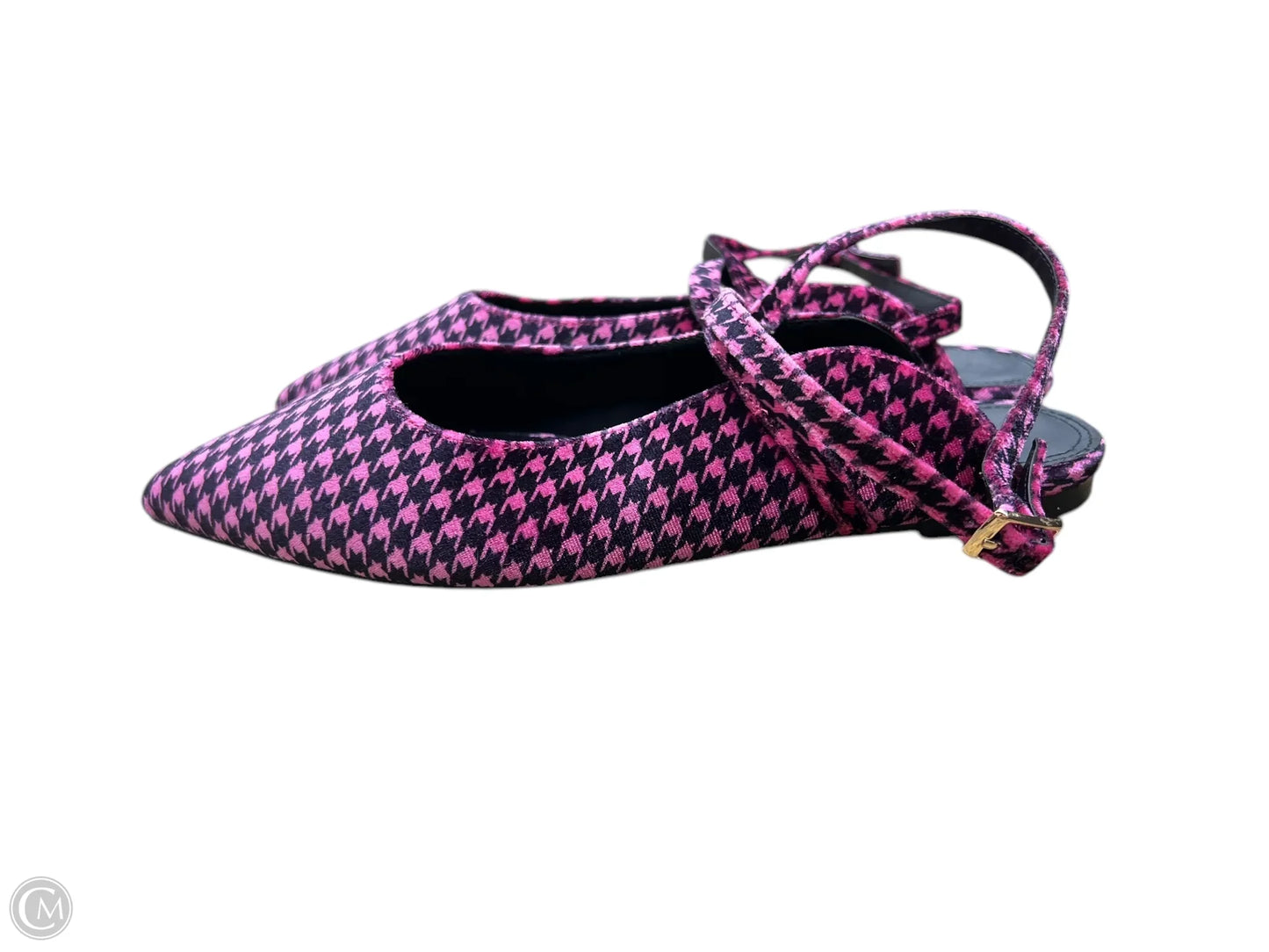 Shoes Flats By Asos In Black & Pink, Size: 6