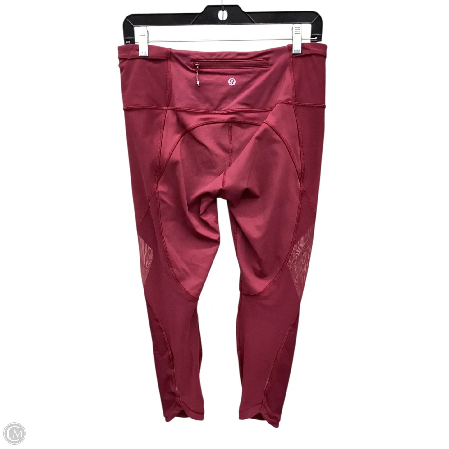 Athletic Leggings By Lululemon In Maroon, Size: M