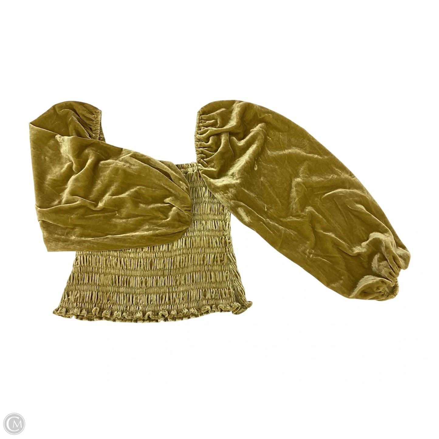 Top Long Sleeve By Anthropologie In Yellow, Size: S