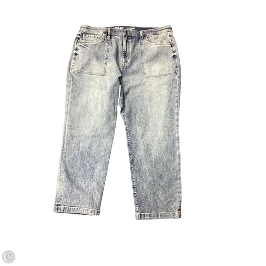 Jeans Straight By Torrid In Blue Denim, Size: 24