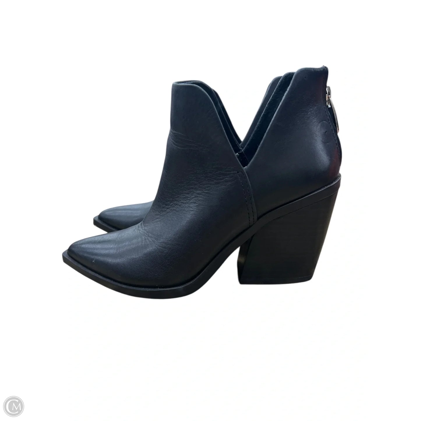 Boots Ankle Heels By Steve Madden In Black, Size: 5.5