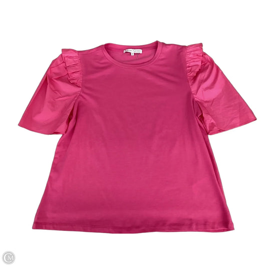 Top Short Sleeve By English Factory In Pink, Size: M