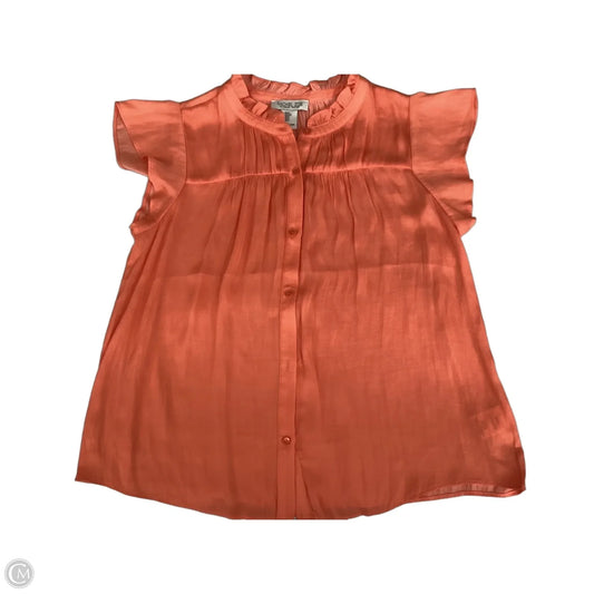 Blouse Sleeveless By Rachel Zoe In Orange, Size: S