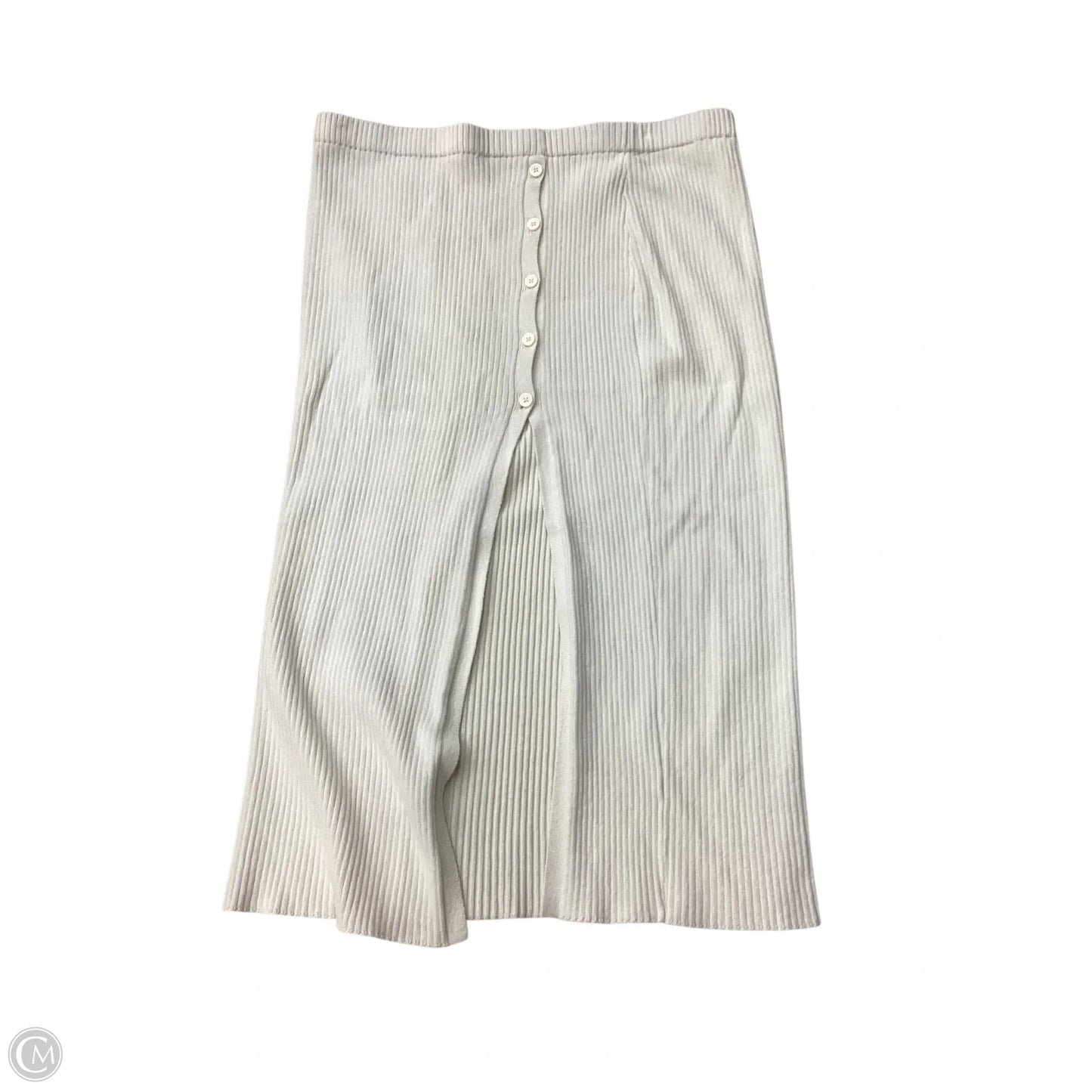 Skirt Midi By Open Edit In Cream, Size: Xl