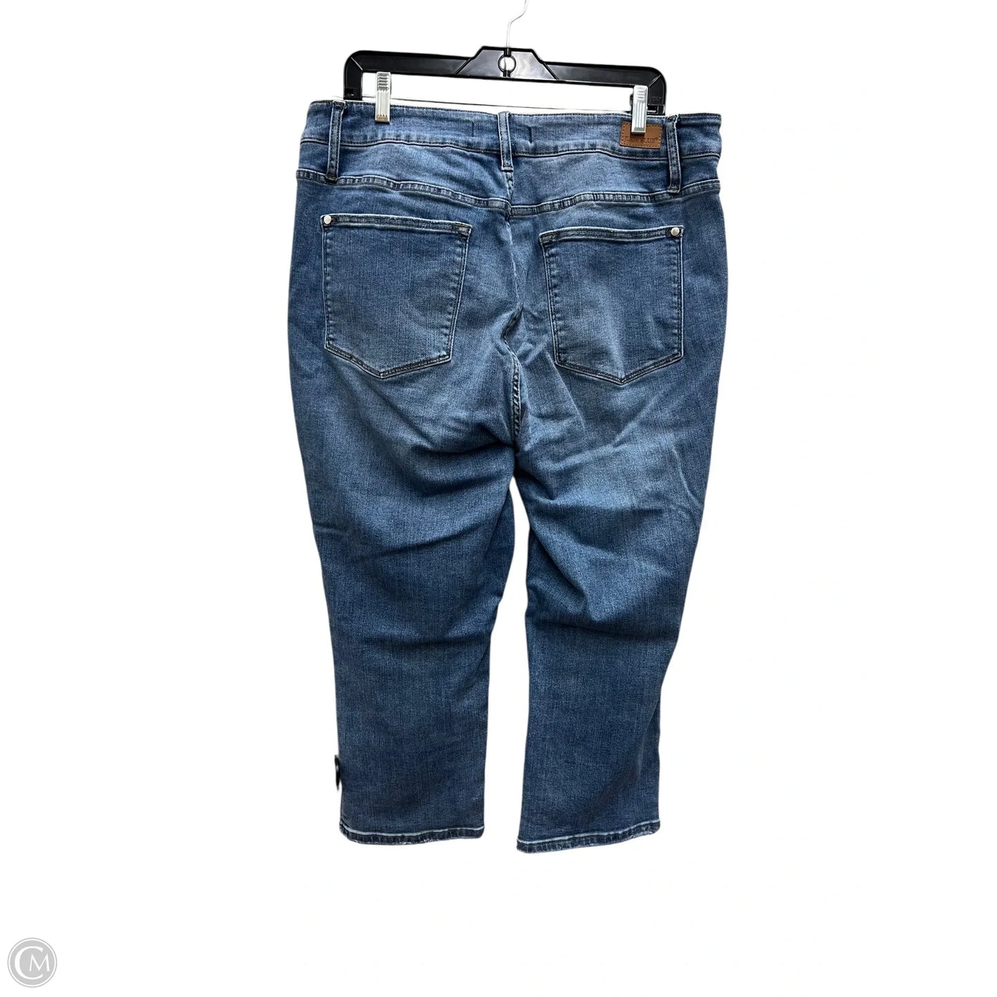 Jeans Cropped By Judy Blue In Blue Denim, Size: 20