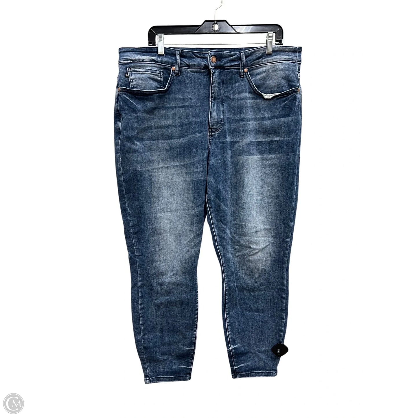 Jeans Skinny By Judy Blue In Blue Denim, Size: 20