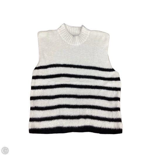 Vest Sweater By Old Navy In Striped Pattern, Size: L