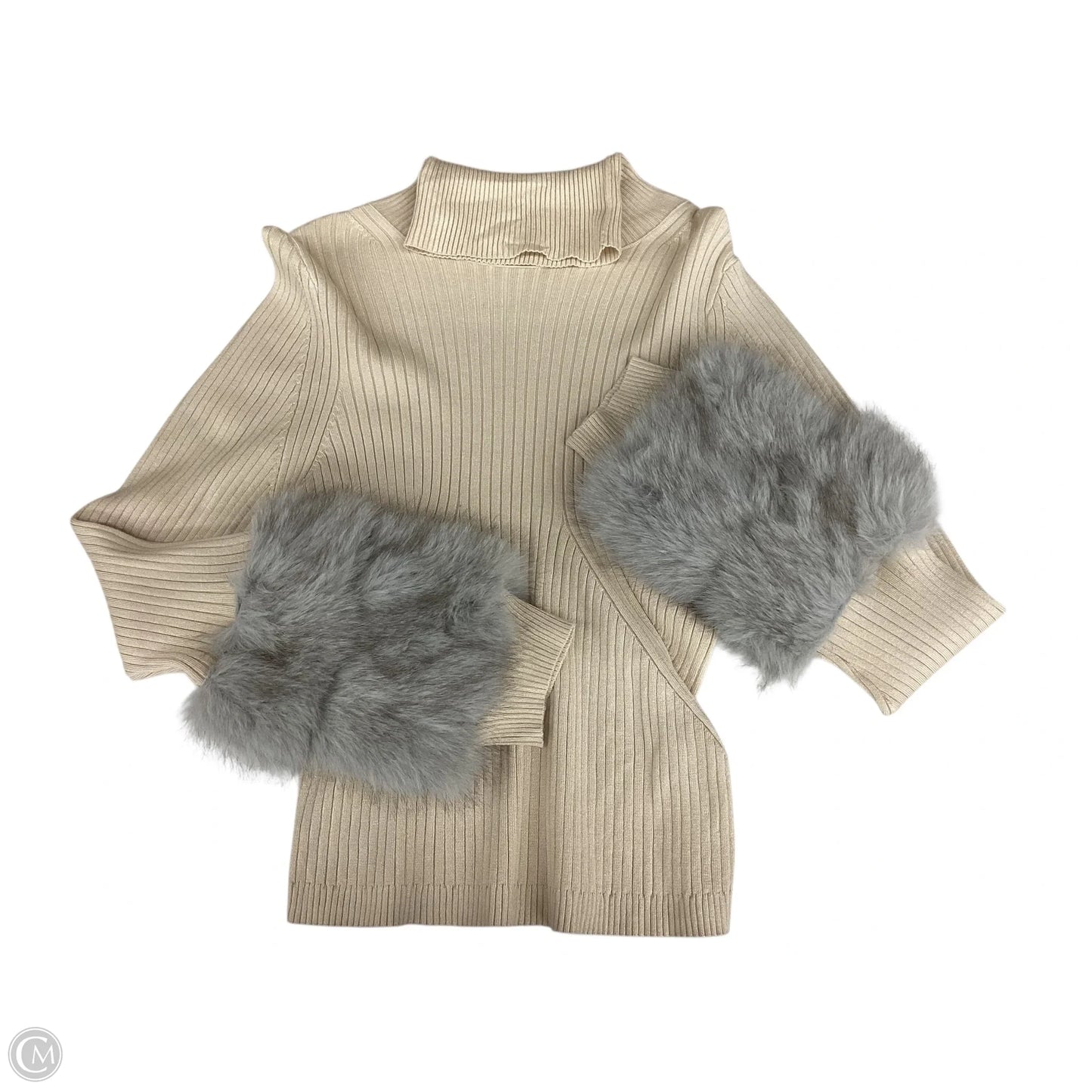 Sweater By Anthropologie In Beige, Size: Xl