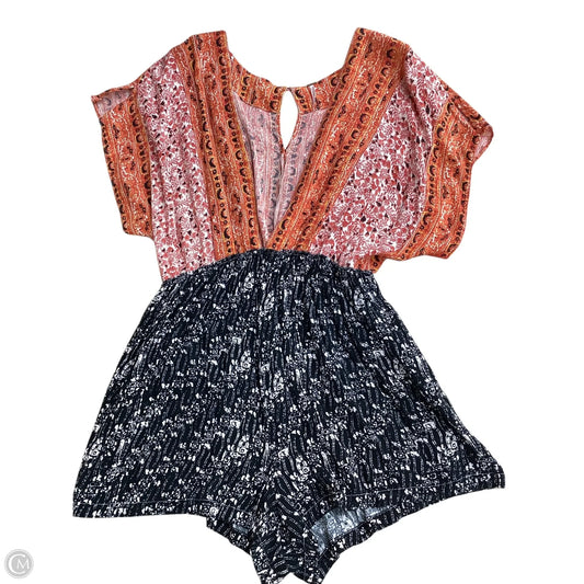 Romper By Free People In Orange, Size: Xs