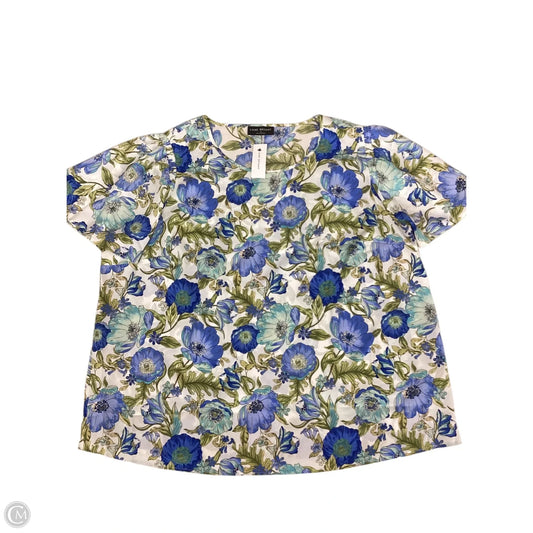 Blouse Short Sleeve By Lane Bryant In Floral Print, Size: 2x