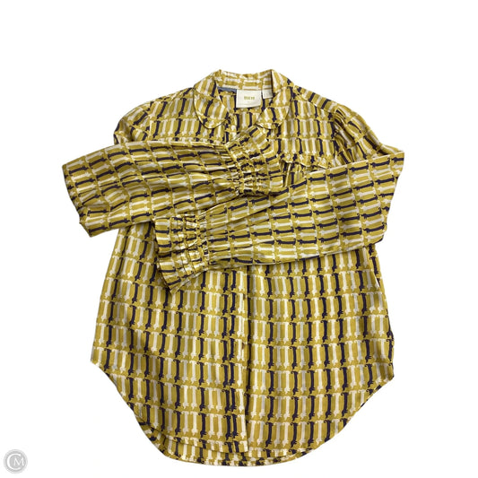 Blouse Long Sleeve By Maeve In Yellow, Size: S