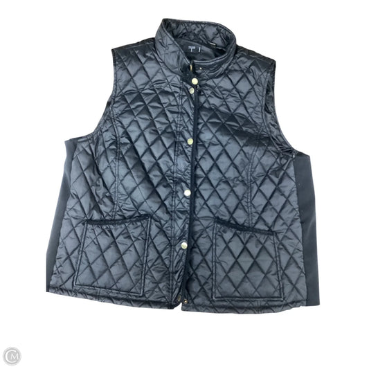 Vest Puffer & Quilted By Tahari In Black, Size: 3x