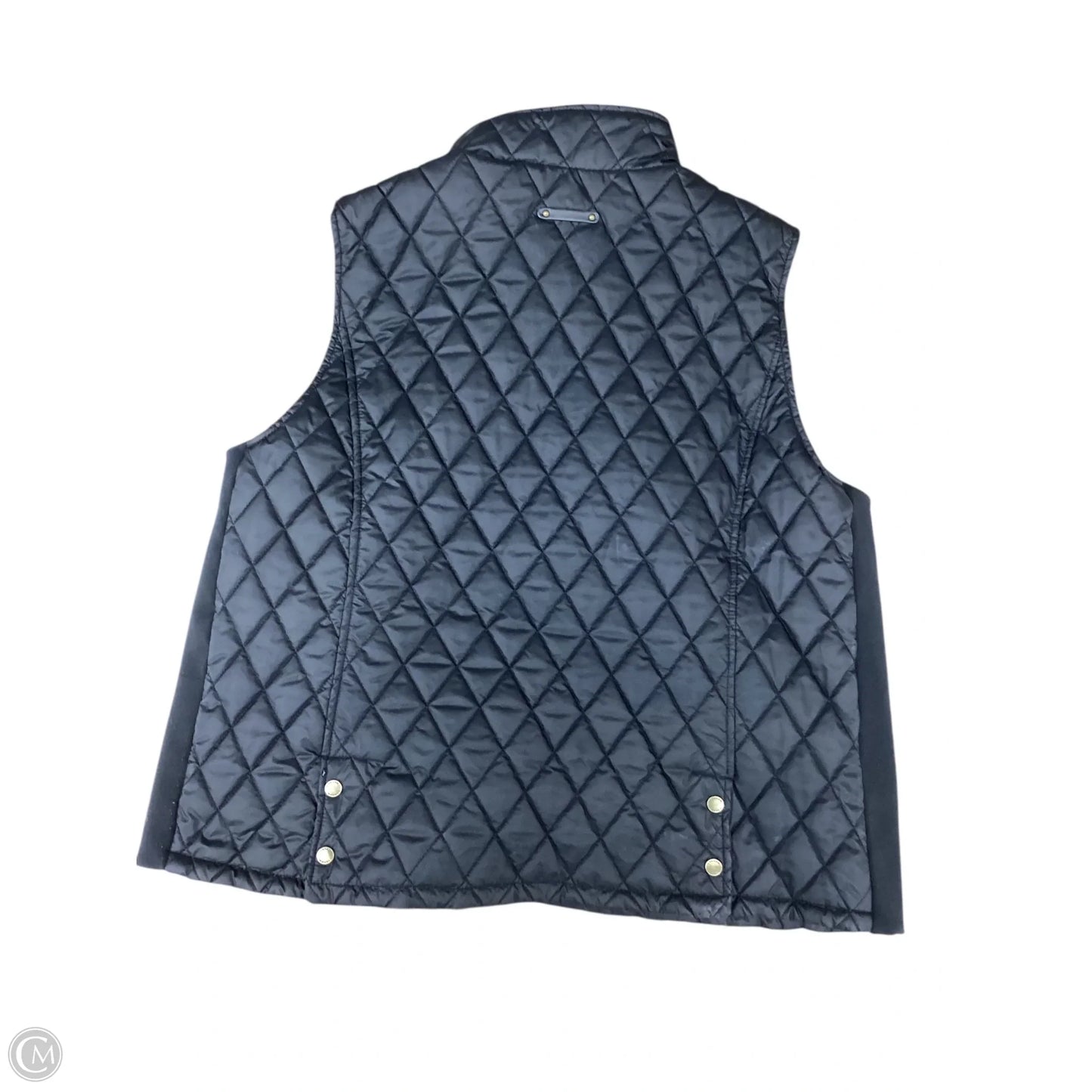 Vest Puffer & Quilted By Tahari In Black, Size: 3x