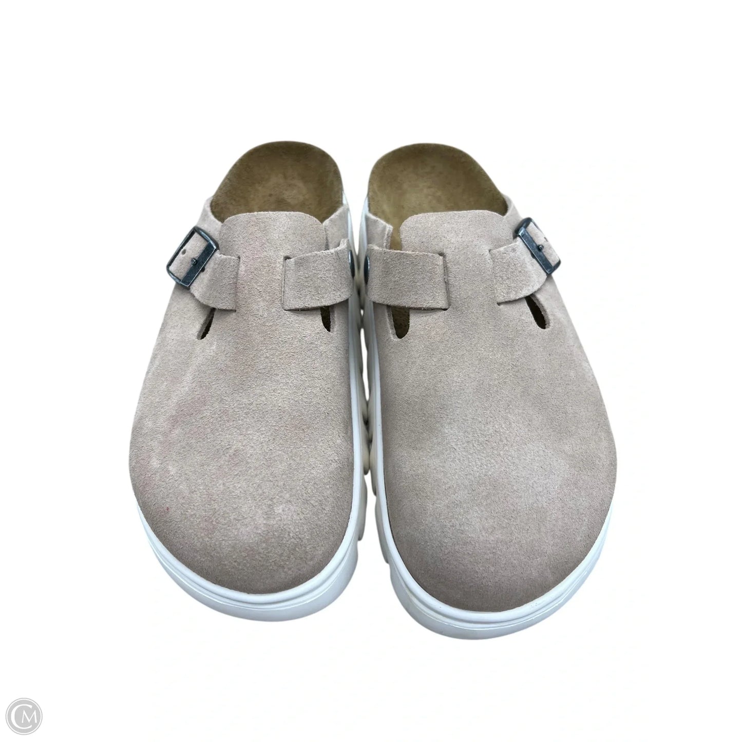 Shoes Heels Platform By Birkenstock In Beige, Size: 7