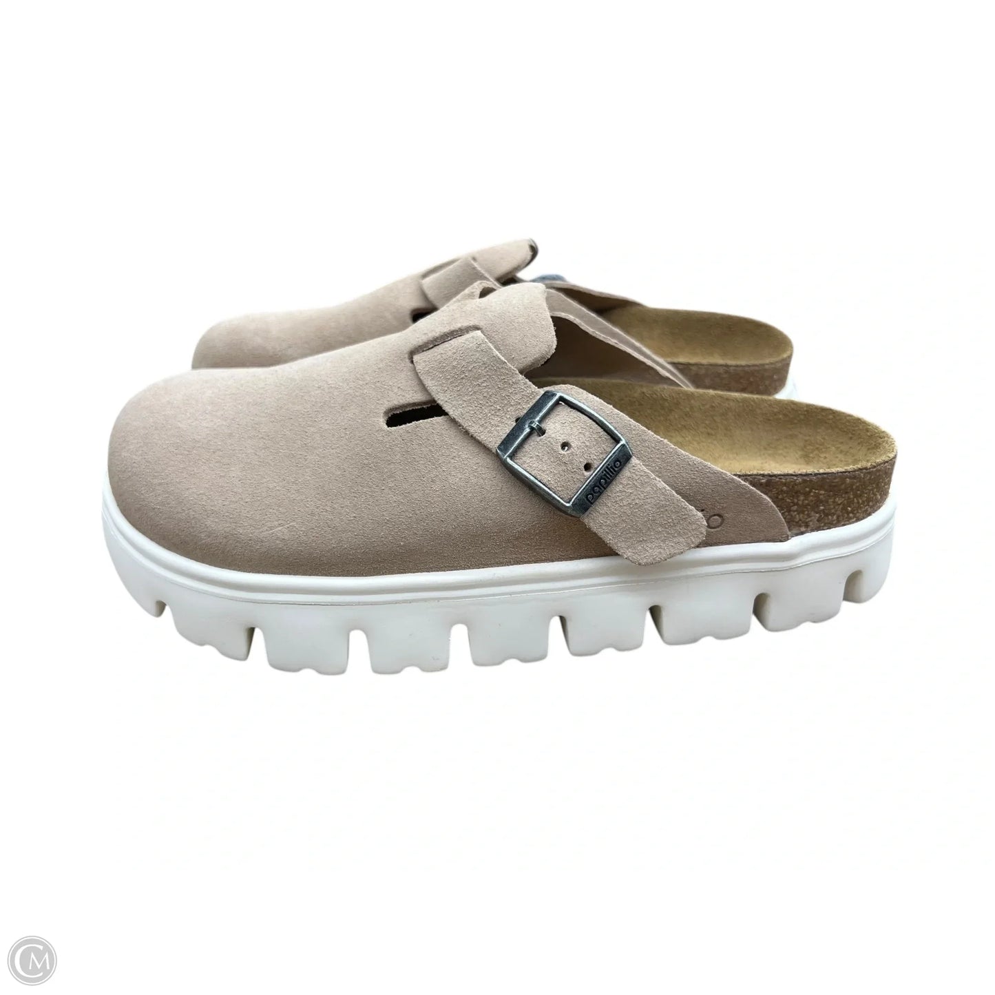 Shoes Heels Platform By Birkenstock In Beige, Size: 7