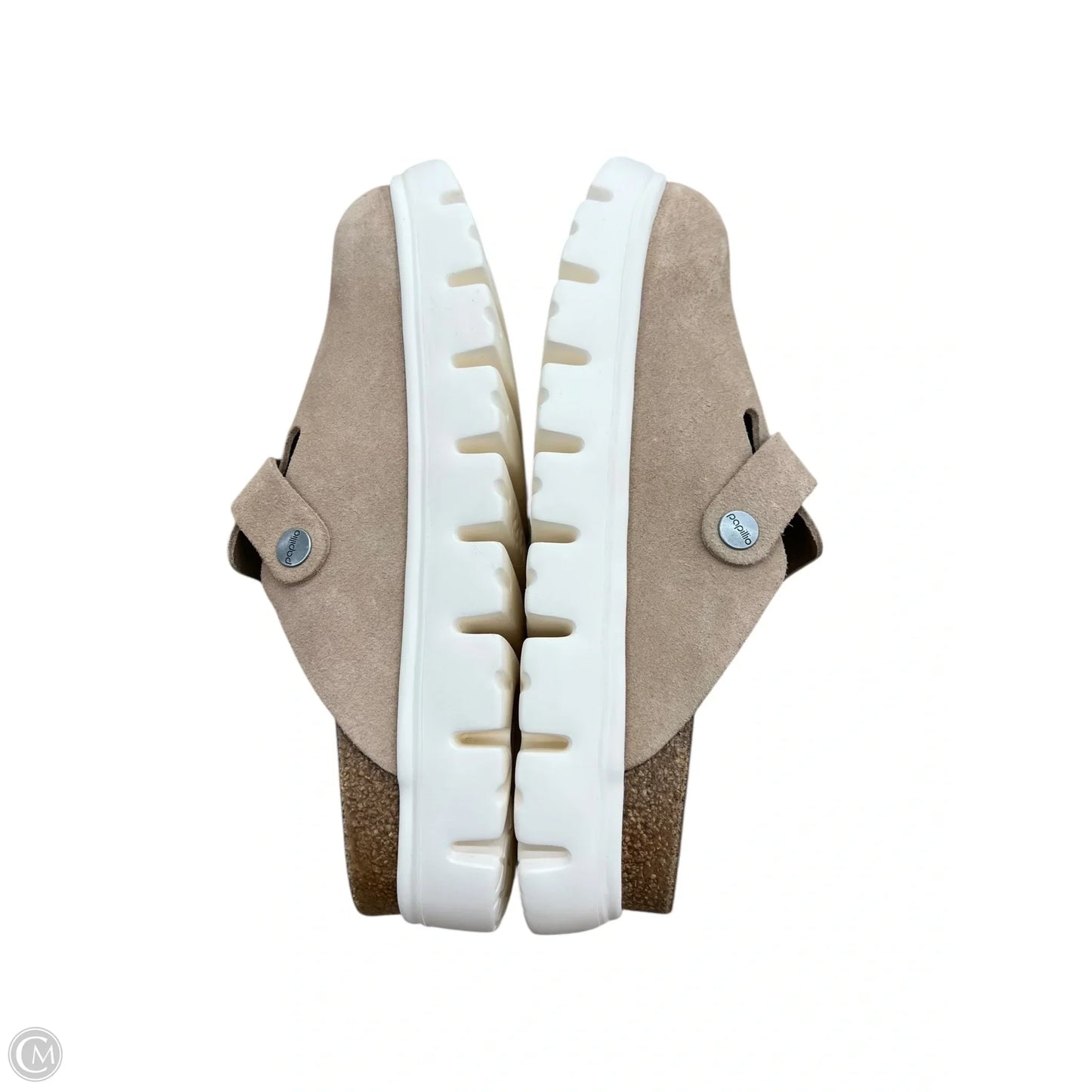 Shoes Heels Platform By Birkenstock In Beige, Size: 7