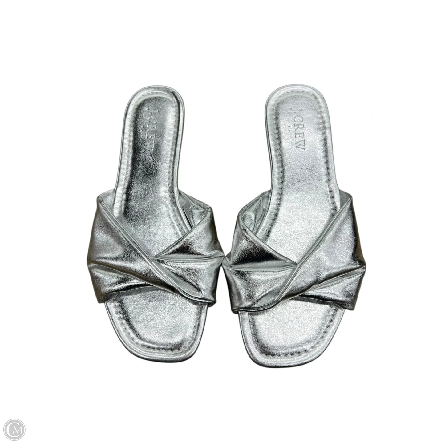 Sandals Flats By J. Crew In Silver, Size: 5.5